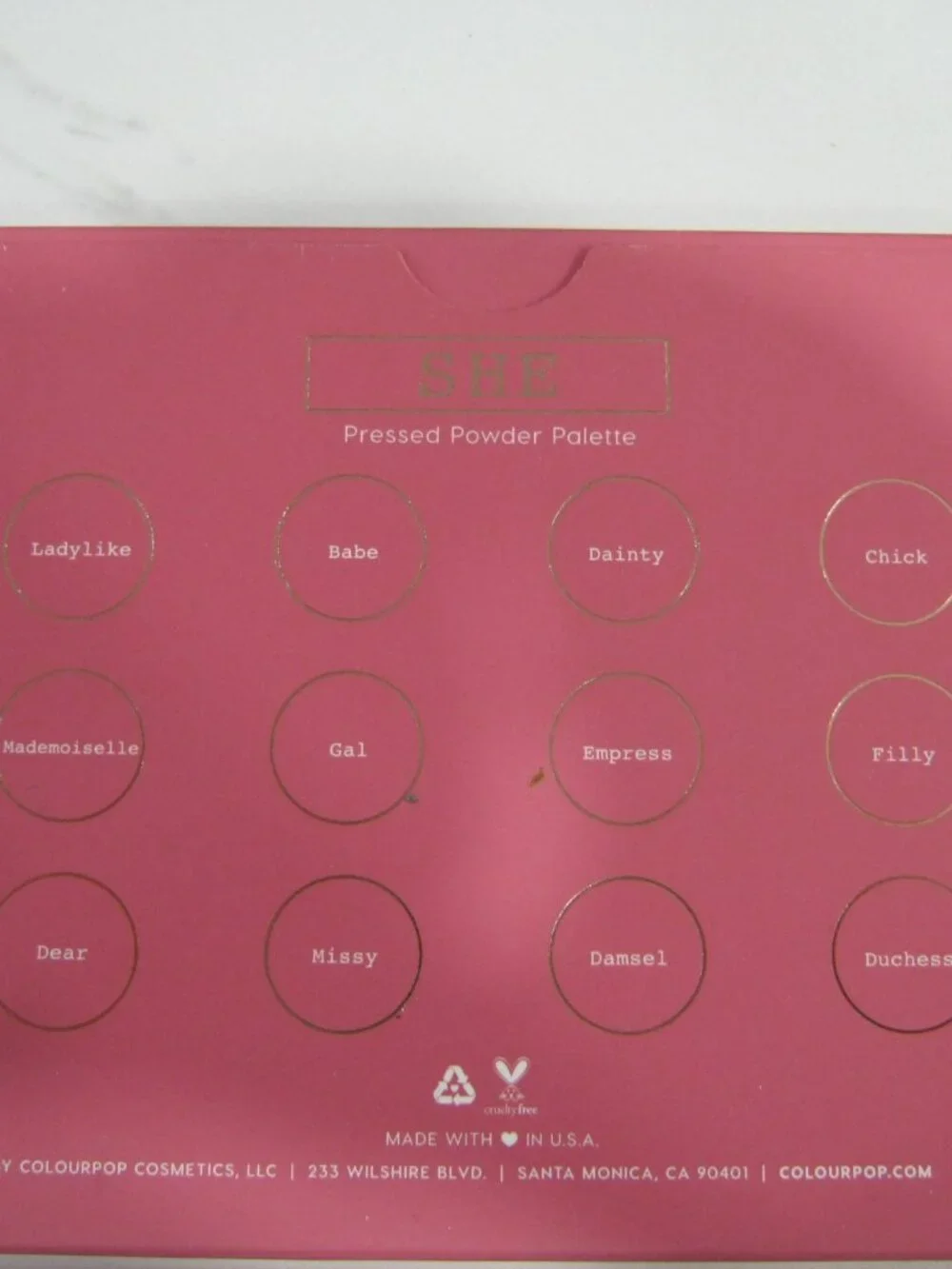 Colourpop Fem Rose She Palette